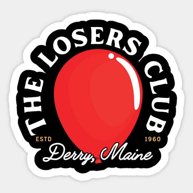 The Losers Club Sticker by HorrorHaberdashery